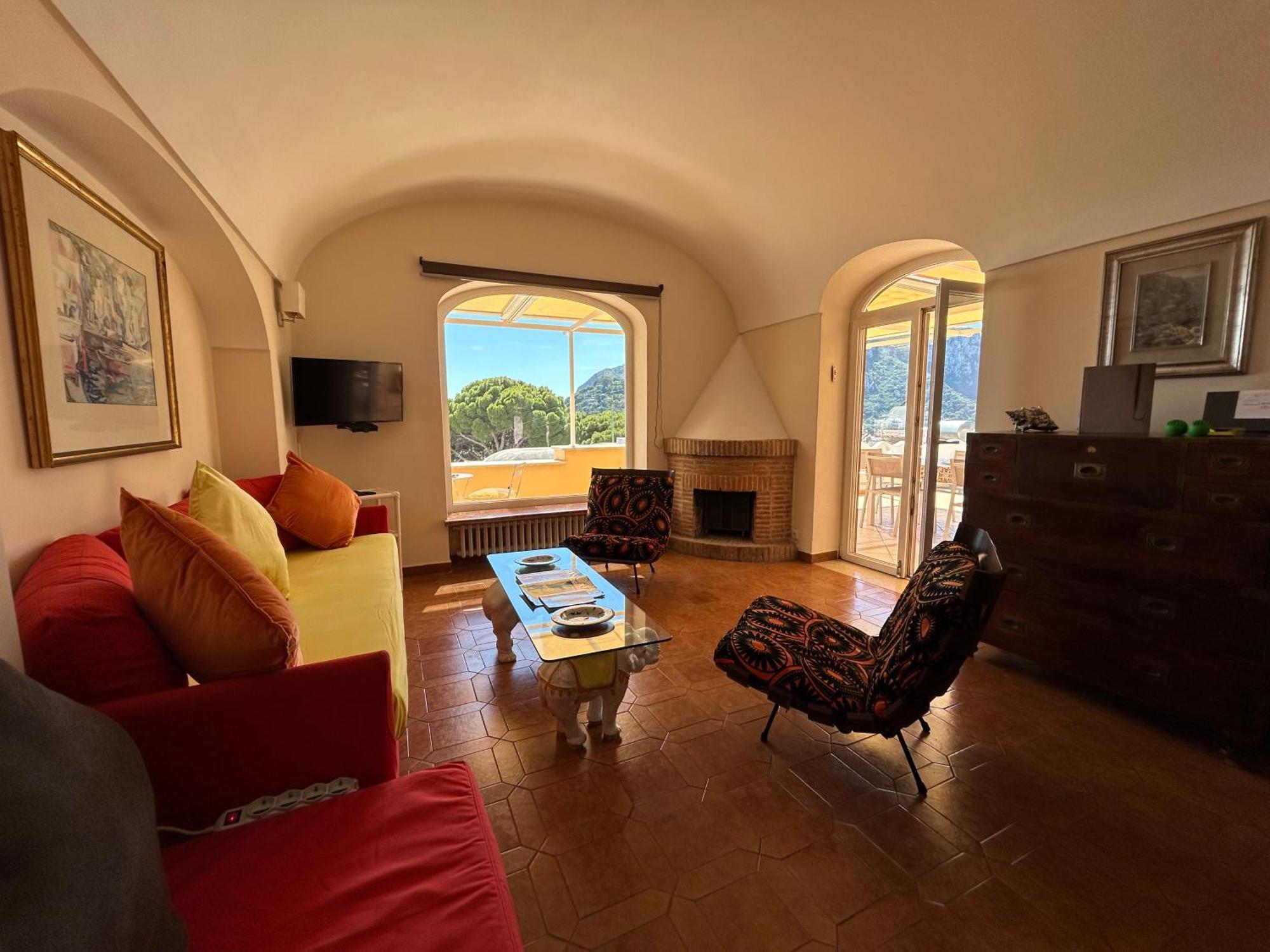 Private Villa Sea View Con Terrazza E Giardino Capri Eksteriør billede